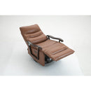 Swivel Rocker Recliner Power Glider Chair with Solid Wood Armrests - Extra Wide Reclining Sofa Chair Upholstered Faux Leather Living Room Single Sofa 350 lbs