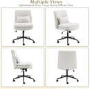 Cloud Criss Cross Office Chair Beige Fabric 18in High Back