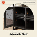 55 Inch TV Stand With Storage Console Industrial Farmhouse