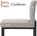 Set Of 4 Counter Height Bar Stools PU Leather With Back
