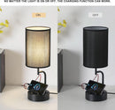 Table Lamp With 3 USB Ports And AC Outlet For Office