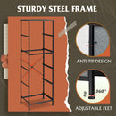 Dark Grey Fabric Dresser 5 Drawer Tall Storage Unit