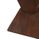 GEOMETRIC MGO SIDE TABLE,DARK BROWN COLOR