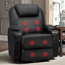 Power Lift Recliner Chair Leather With Massage For Elderly