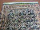 4' X 6' Vintage Fine Handmade India Floral Oriental Wool Rug Carpet Blue Red