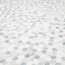 Azula Hexagon 11.61" x 11.81" Polished Marble Mesh-Mounted Mosaic Tile 1" Hexagon-MSI Collection