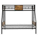 Modern Metal Bunk Bed With Dual Side Ladder And Metal Desig