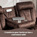 Power Reclining Sofa Set 3 Seat With Massage USB Ports