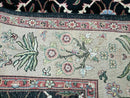 6' X 9' Handmade India Floral Oriental Wool Rug Carpet Hand Knotted Nice Black
