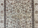 Persian Kashan Rug 5x7, Beige, Fine 250 KPSI