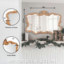 Antiqued Talida 27 X 38 Inch Gold Leaf Wall Mirror