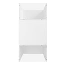 U-Can Led Coffee Table, Modern Center Table with High-Gloss Finish and Glass Tabletop, Coffee Table with Open Storage Compartment and 2 Hidden Drawers  for Living Room