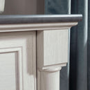 Two Drawer File Cabinet In Glacier Oak With Interlocking Drawers