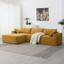 111.5x72"Minimalist Style Modular Sectional Sofa,Wrinkle-resistant Chenille Couch Set,L-Shaped Sleeper Sofa Bed for Living Room,2 PIC Free Combination,No Assembly Require,3 Colors