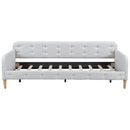 Twin Size Upholstered Daybed with 4 Support Legs, Beige(Old SKU:DL001824)