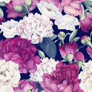 Fashionable Modern Pink and White Flowers Wallpaper
