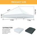 10 x 10 ft Canopy Replacement Top with 4-Pack Weight Bags, Pop Up Tent Cover Only, Frame Not Included, White