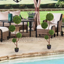 2025 High quality green plant trees for indoor outdoor decoration artificial boxwood topiary ball tree 150cm 1pcs/set