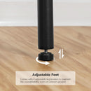 Bar Height Stools Set Of 2 With Footrest Rustic Brown