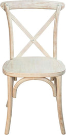 2 Pack Lime Wash X Back Dining Chairs Stackable For Banquet Hall And Dining Room Areas