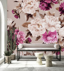 Modish Pink Peonies Wallpaper Smart