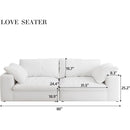 Modular Sectional Couch 80' Down Filled Modular Sectional Sofas for Living Room,Cushion Covers Removable loveseater 2seaters