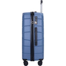 Hardshell Suitcase Spinner Wheels PP Luggage Sets Lightweight Durable Suitcase with TSA Lock,3-Piece Set (20/24/28), Blue