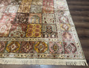 Panel Design Rug 8 x 10.6, Oriental Carpet, Belgium Power Loomed Rug