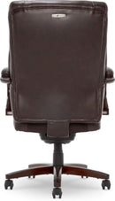 Bellamy Executive Office Chair With Memory Foam Cushions Brown Bonded Leather