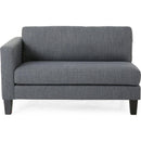 Comfy 3-Seat Sofa with Wooden Legs, Modern Style for Living Room and Study