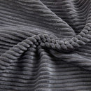 Corduroy Grey 73In Adjustable Backrest Futon SofaBed