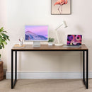 Black Frame Office Desk With Easy Assembly And Sturdy Build