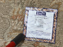 Indo Persian Rug 9x12, Sultanabad Indian Carpet, Dark Brown, Hand Knotted Vintage Wool Rug