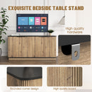 Multi-functional MDF Sideboard, an Ideal Choice for TV and Tableware Storage in Modern Homes, with Product Dimensions of 55*15.7*29.6 Inches.