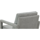 Mid-Century Armchair, 2pcs, Accent Chair with Wood Legs & Soft Cushion for Living Room, Bedroom, Home Office, Study, Grey