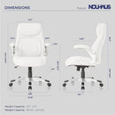 Nouhaus Ergonomic Office Chair With Lumbar Support And FlipAdjust Armrests
