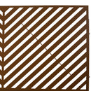 Outdoor & Indoor Privacy Screen Metal Privacy Screen 76' H×48' W, Freestanding Decorative Privacy Screen for Deck Balcony Patio, Privacy Fence Panels for Outside Lawn Garden PS113 BROWN