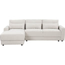 L-shaped Modular Sectional Sofa with Removable Back Cushions and 3 Pillows, Suitable for Living rooms, Offices, and Apartments