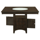 Gabriel 52-inch Counter Height Dining Table Cappuccino