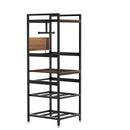 3D Printer Stand With Filament Storage, T-Type Holder, Built In Power Panelб Open Frame Printer Workstation - Black