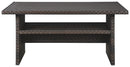 Easy Isle - RECT Multi-Use Table - Dark Brown / Beige