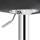 Adjustable Bar Stools Set Of 2 In Black PU Leather