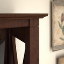 Bush Furniture Tall 5 Shelf Bookcase Bing Cherry Finish