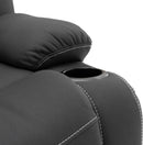 58 Inch Wall Hugger RV Theater Seats Double Recliner Black
