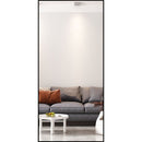 Tempered mirror 71" x 32" Tall Full Length Mirror with Stand, Black Wall Mounting Full Body Mirror, Metal Frame Full-Length Mirror for Living Room, Bedroom