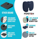 XL Memory Foam Seat Cushion With Lumbar Support Non Slip