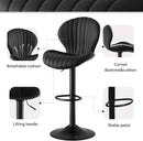 Swivel Bar Stools Set Of 3, Counter Height, Black Finish