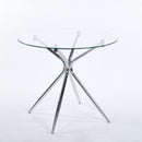 Compact Dining Table With Glass Top