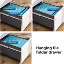 White Lockable File Cabinet With 2 Drawers Under Desk