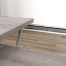 63 Inch Expandable Dining Table Distressed Gray Farmhouse